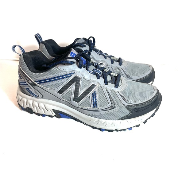 New Balance Men Trail Running Shoes – Gray/Blue Outdoors Performance Wear Size 8 - Picture 2 of 10